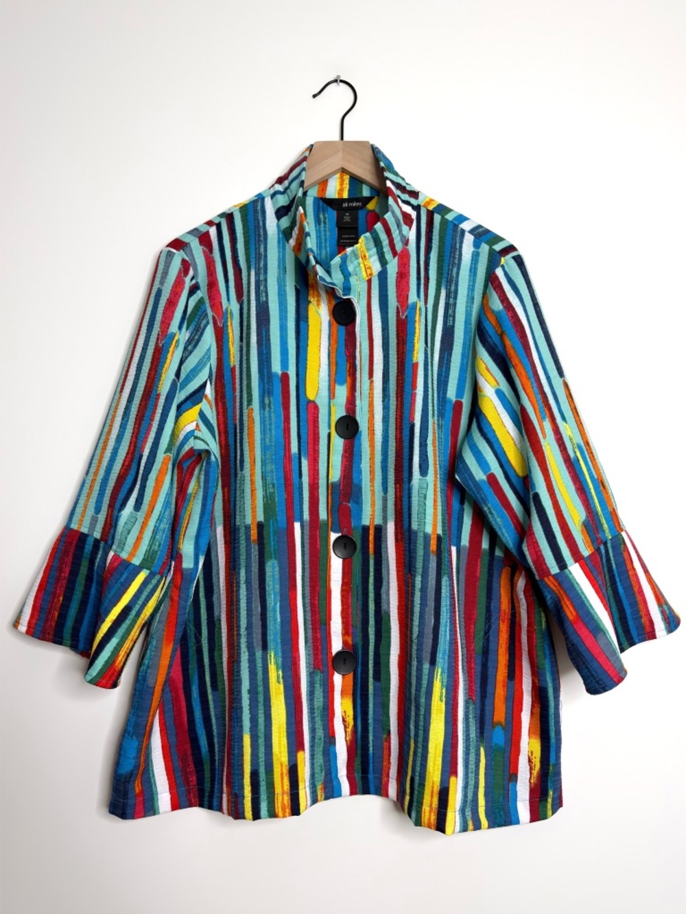 Ali Miles Colorful Striped Jacket